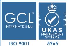 ISO 9001 certification mark: GCL International and UKAS